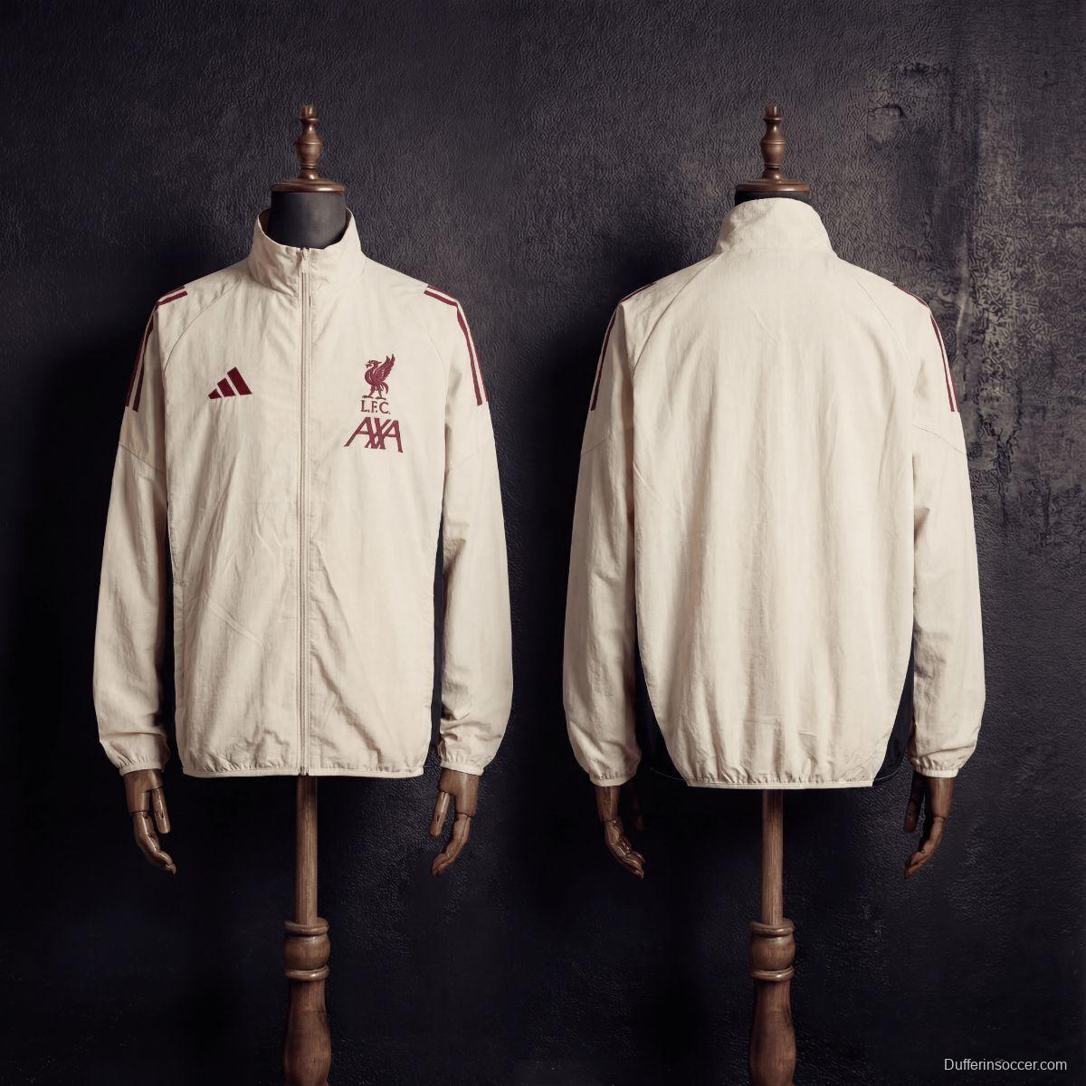 2026 Liverpool Beige Jacket Windbreaker