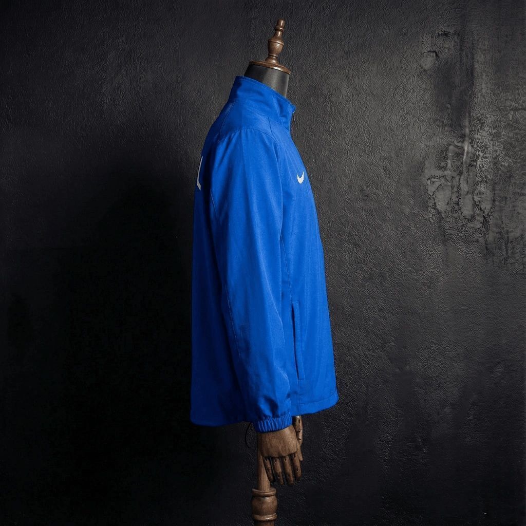 1998 Vintage Style Brazil Blue Jacket Windbreaker