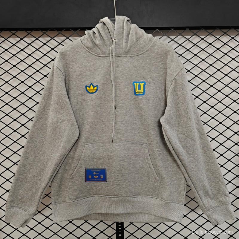 25/26 Tigres UANL Embroidered Logo Hoodie 9 Colors