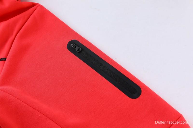 26/27 Liverpool Red Full Zipper Hooded Jacket Tracksuit + Long Pants