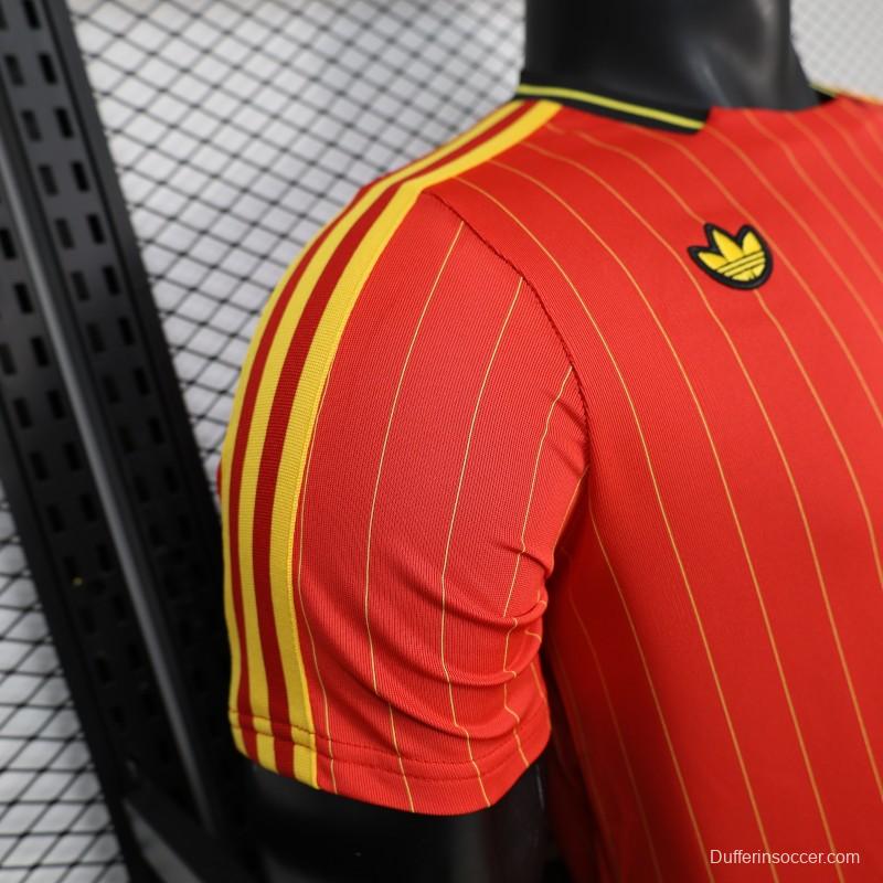 Player Version 2026 Belgium Red Terrace Icons White Jersey