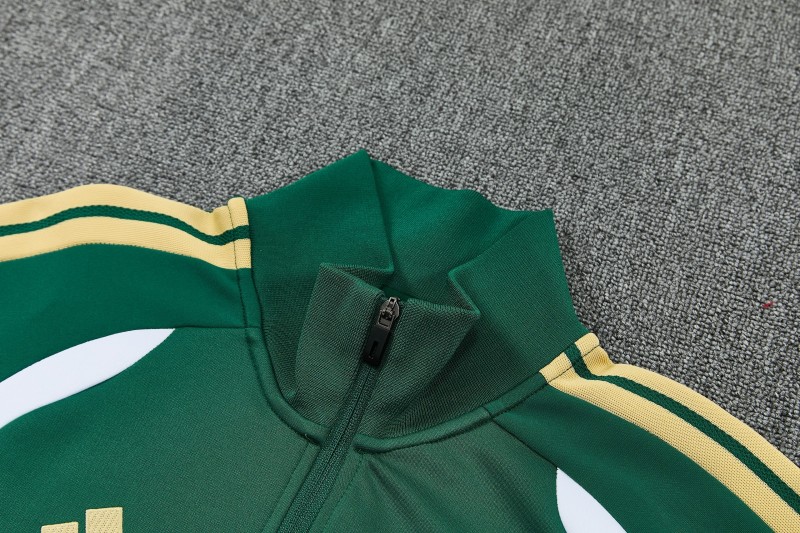 26/27 Italy Green Full Zipper  Jacket Tracksuit + Long Pants