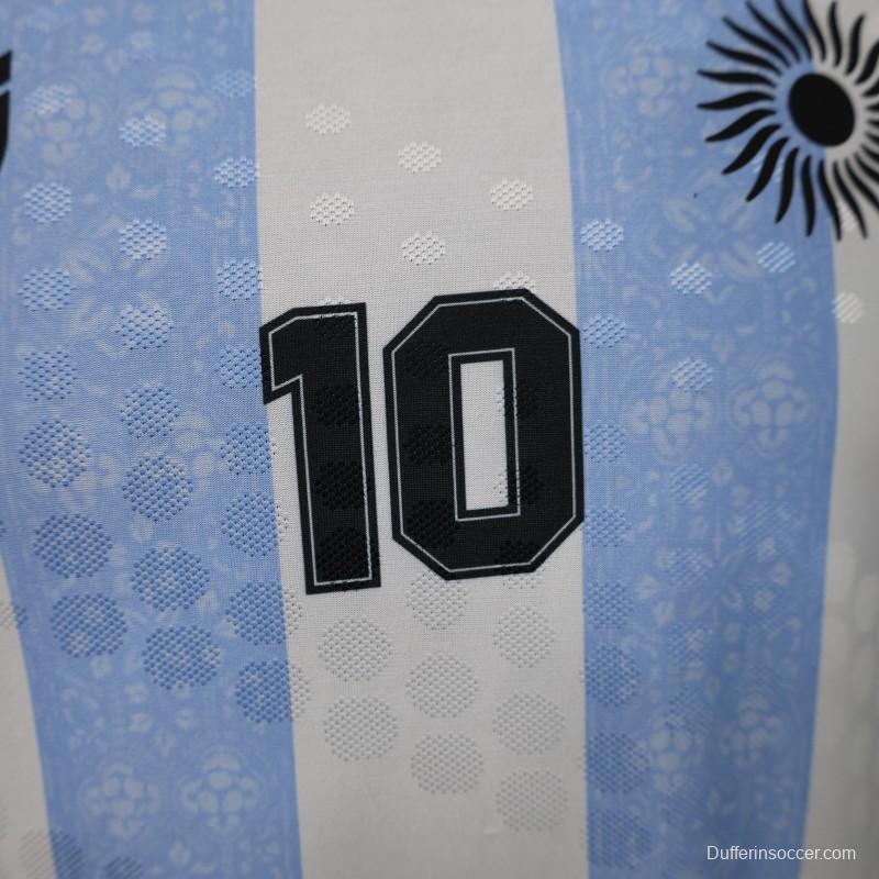 Player Version 2026 Argentina Home Light Blue & White Vertical Stripe Special Edition Jersey