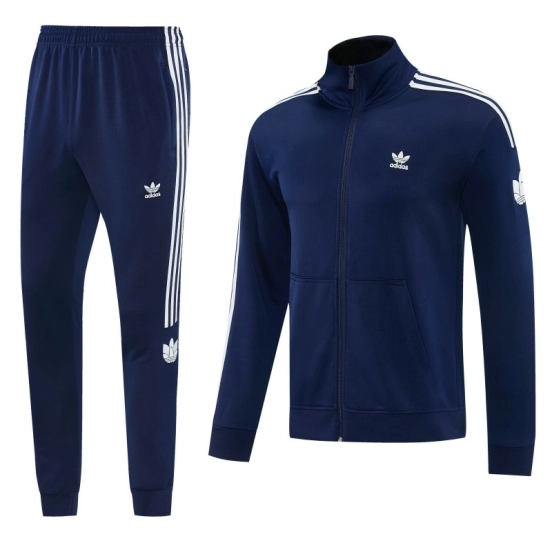 2026 Adidas Navy Blue Full Zipper Jacket + Long Pants