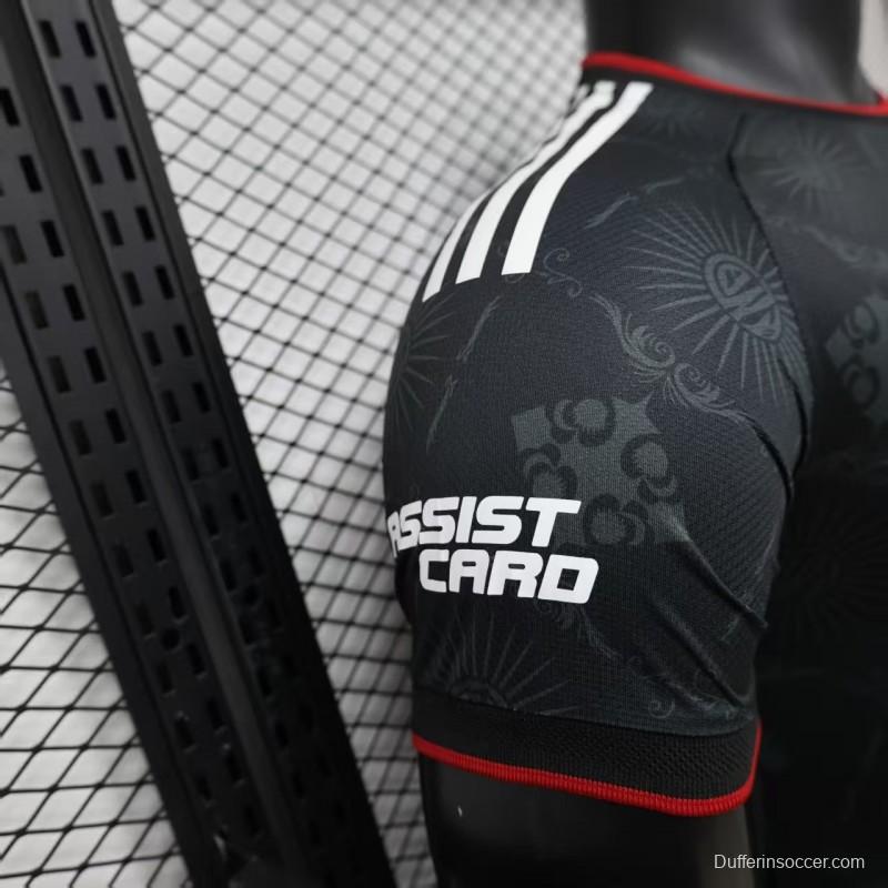 Player Version 26/27 River Plate Black with Red Diagonal Band Third Jersey