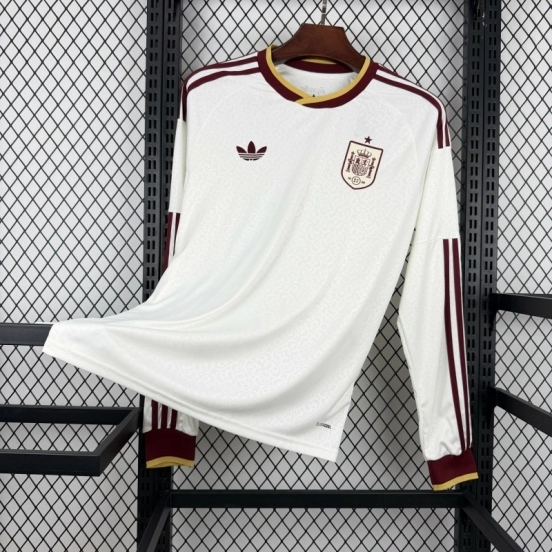 2026 Mens Spain World Cup Away Long Sleeve Jersey