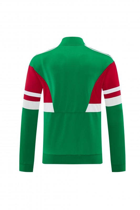2026/27 Mexico  Green & Red Retro Full Zipper Jacket Tracksuit + Long Pants (Adidas Originals)