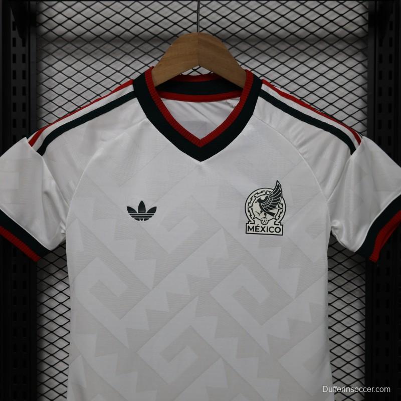 Player Version 2026 Womens Mexico Away White with Geometric Diamond Texture Jersey