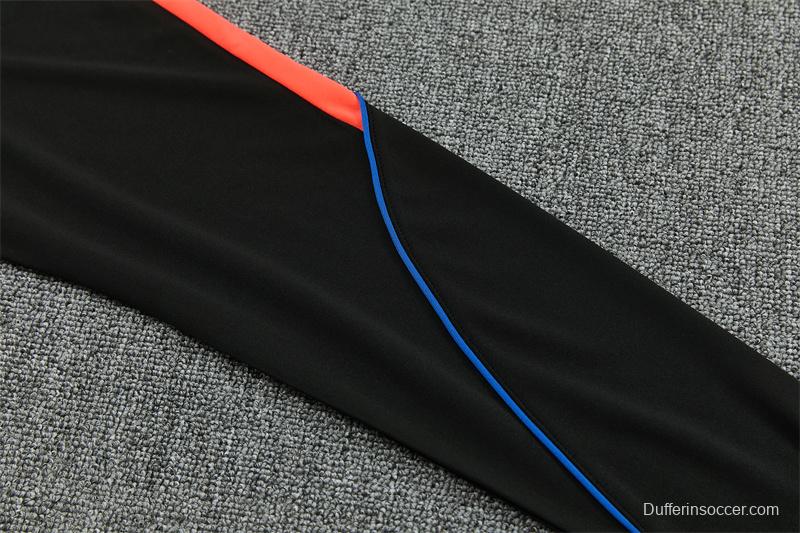 Player Version 26/27 Paris Black Half Zipper Jacket+Long Pants