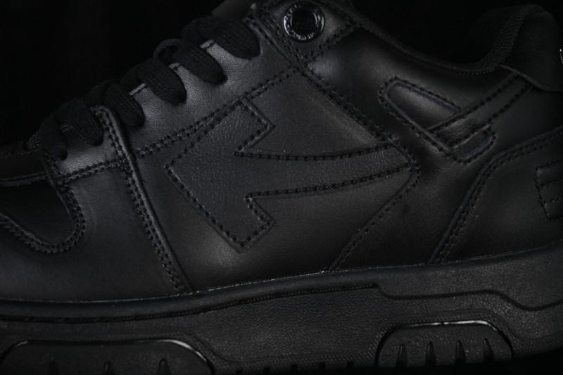 Off-White Out Of Office Low-Top Fashion Sneakers All Black - Y Edition