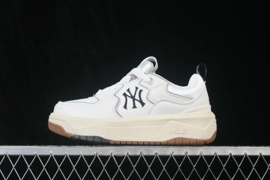 New York MLB Chunky Curve Liner Thick-Soled Casual Running Shoes - 3ASXM096N50IVS