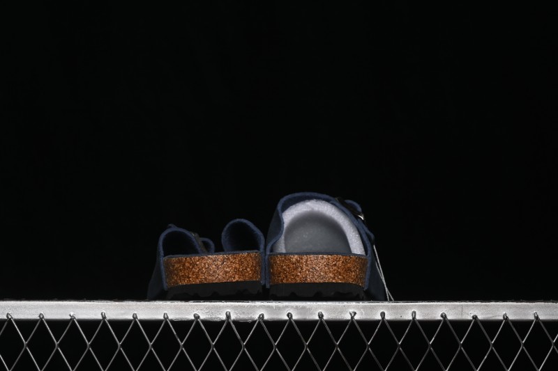 Birkenstock Sheepskin-Lined Suede Sandals with Cushioned Cork Midsole - 1009527