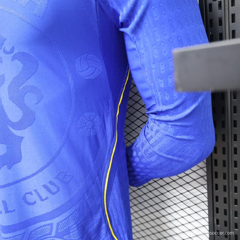 Player Version 26/27 Chelsea Home Polo Collar Long Sleeve Jersey