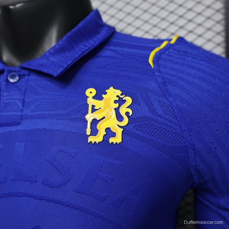 Player Version 26/27 Chelsea Home Polo Collar Long Sleeve Jersey