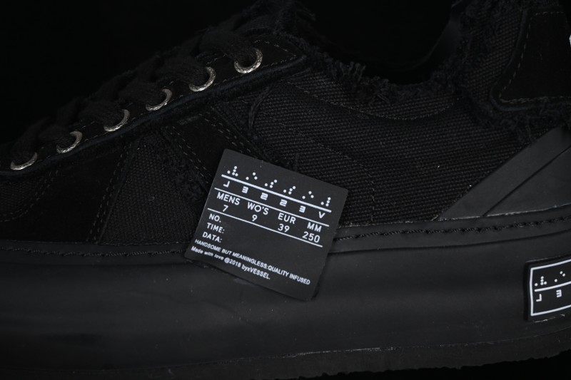 xVESSEL Wu Jianhao Unisex Low-Top Deconstructed Thick-Soled Shoes with Tweed Texture - S19X001B