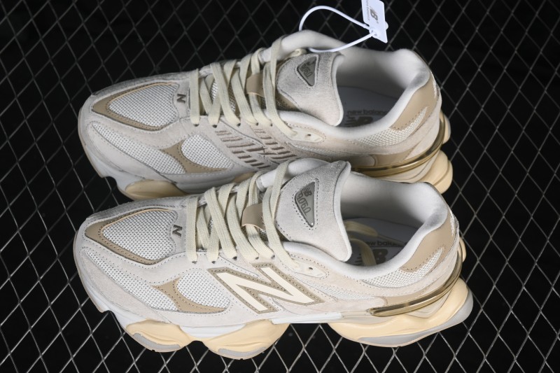 New Balance 9060 Retro Running Shoes with ABZORB Cushioning and Mesh Suede Upper - GC9060JAM