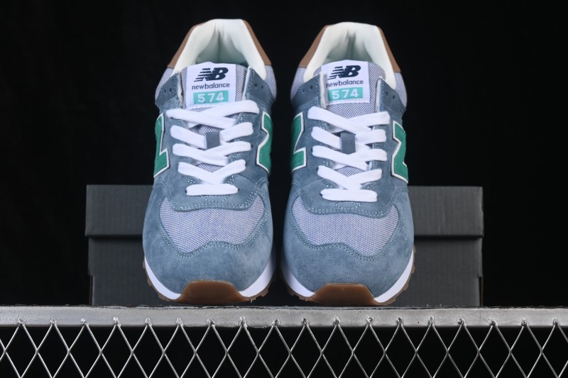 New Balance 574 Classic Retro Running Shoes with Suede and Mesh Upper - ML574PIA