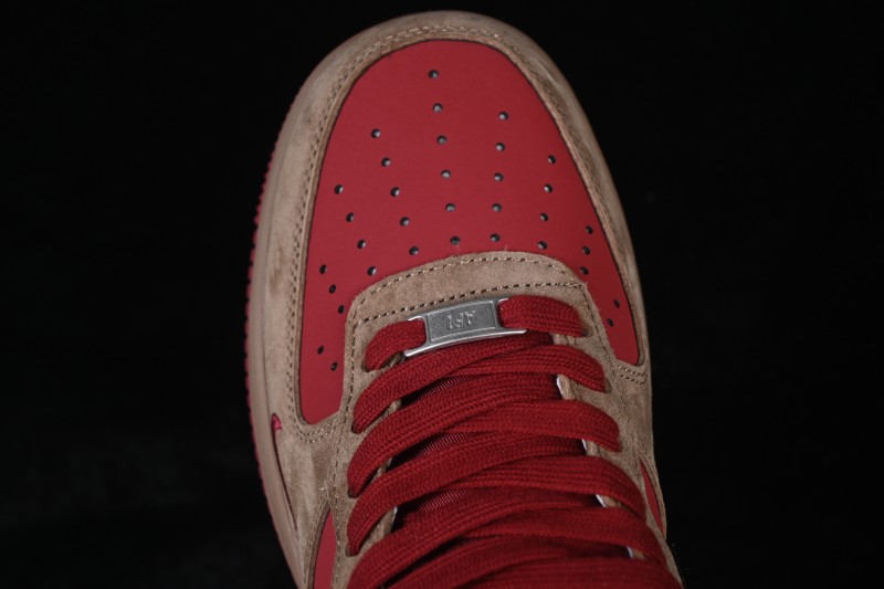 Nike Air Force 1 '07 Low Chinese New Year Limited Edition Red Suede Casual Sneakers - XD0028-009