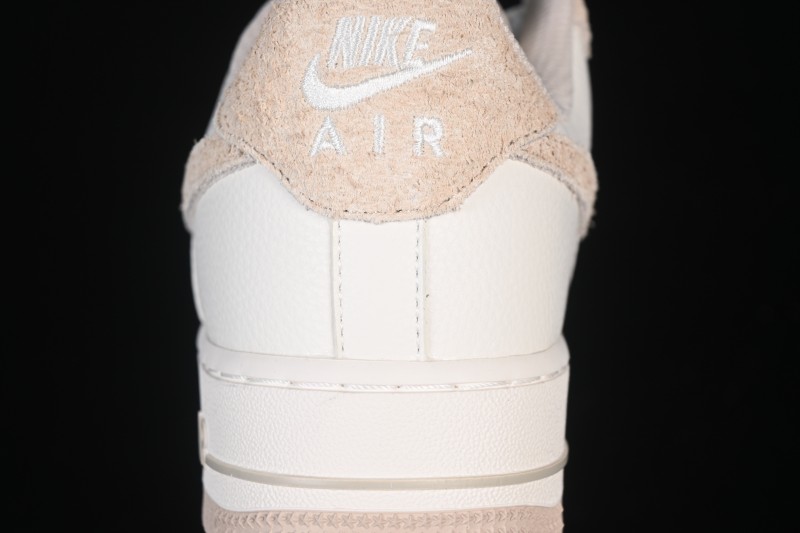 Nike Air Force 1 '07 Low Casual Skateboarding Shoes with Cream and Light Grey Colorway - HQ3905-001