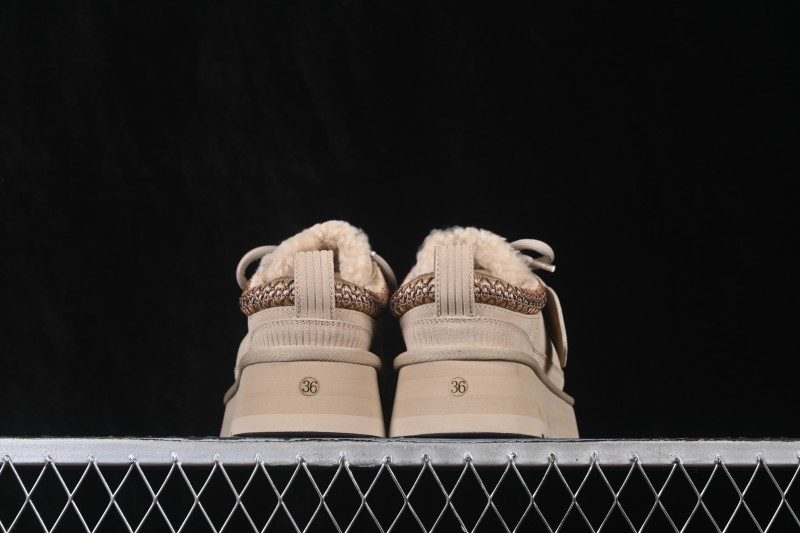 UGG Heritage Lace-Up Slipper Fashion Soft Comfortable Height Increasing Low-Top Casual Shoes - 1180361 SNDC