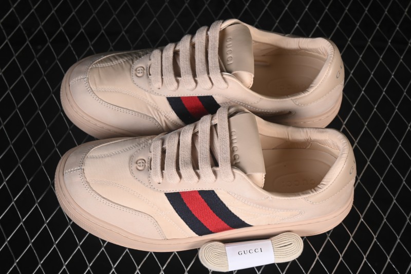 Gucci Primavera Screener Distressed Nylon Casual Sneakers - FAGIV9078