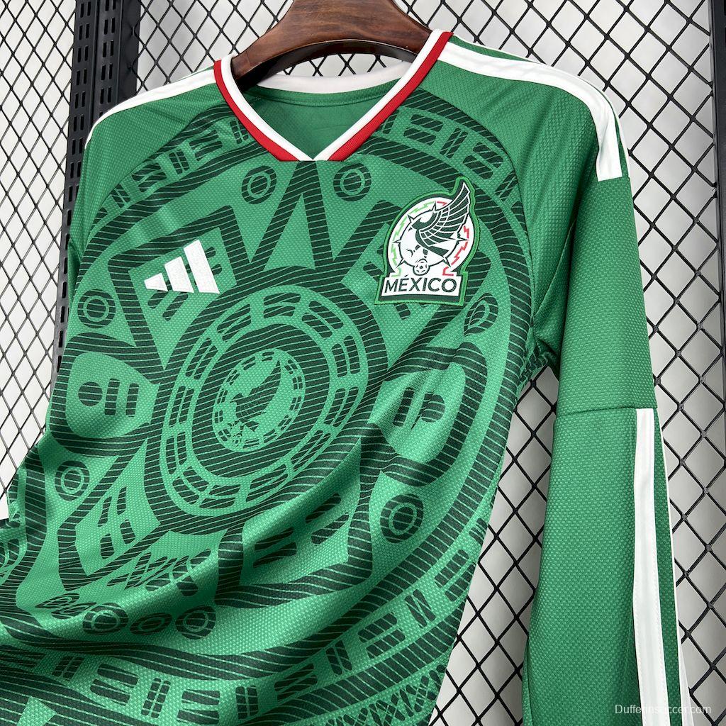 2026 Mens Mexico World Cup Home Long Sleeve Jersey