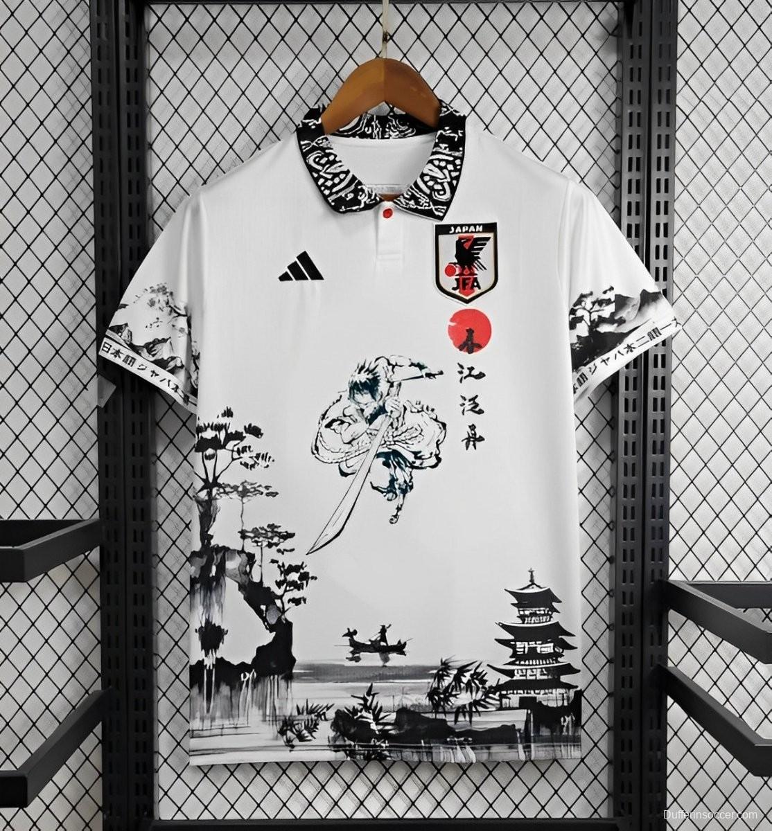 2024 Japan Uchiha Sasuke White Special Jersey