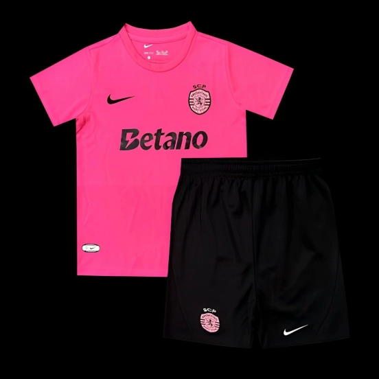 24/25 Kids Sporting CP Pink October Jersey