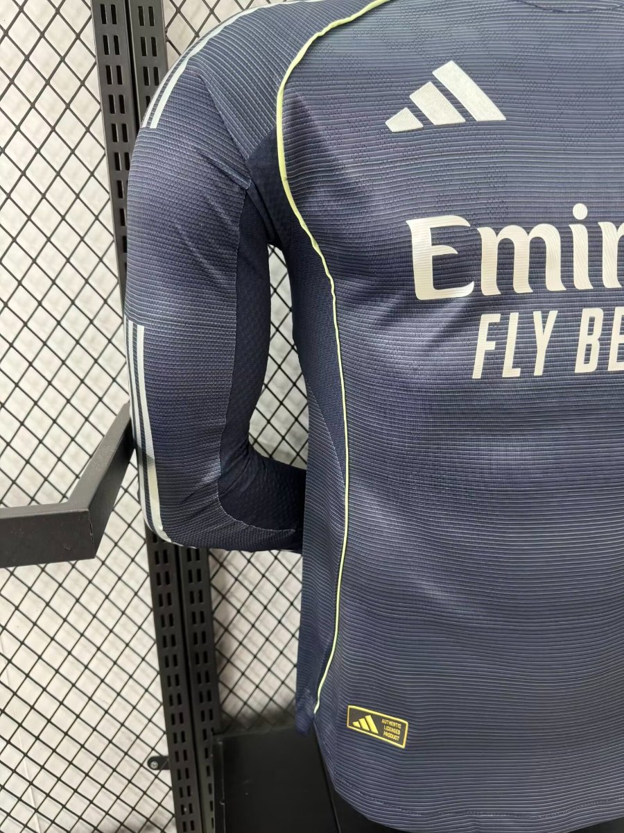 Player Version 25/26 Real Madrid Away Long Sleeve Jersey