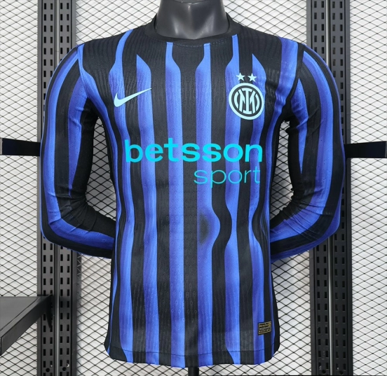 25/26 Player Version Inter Milan Home Long Sleeve Jersey