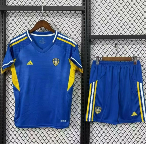 25/26 Kids Leeds United Away Blue Jersey