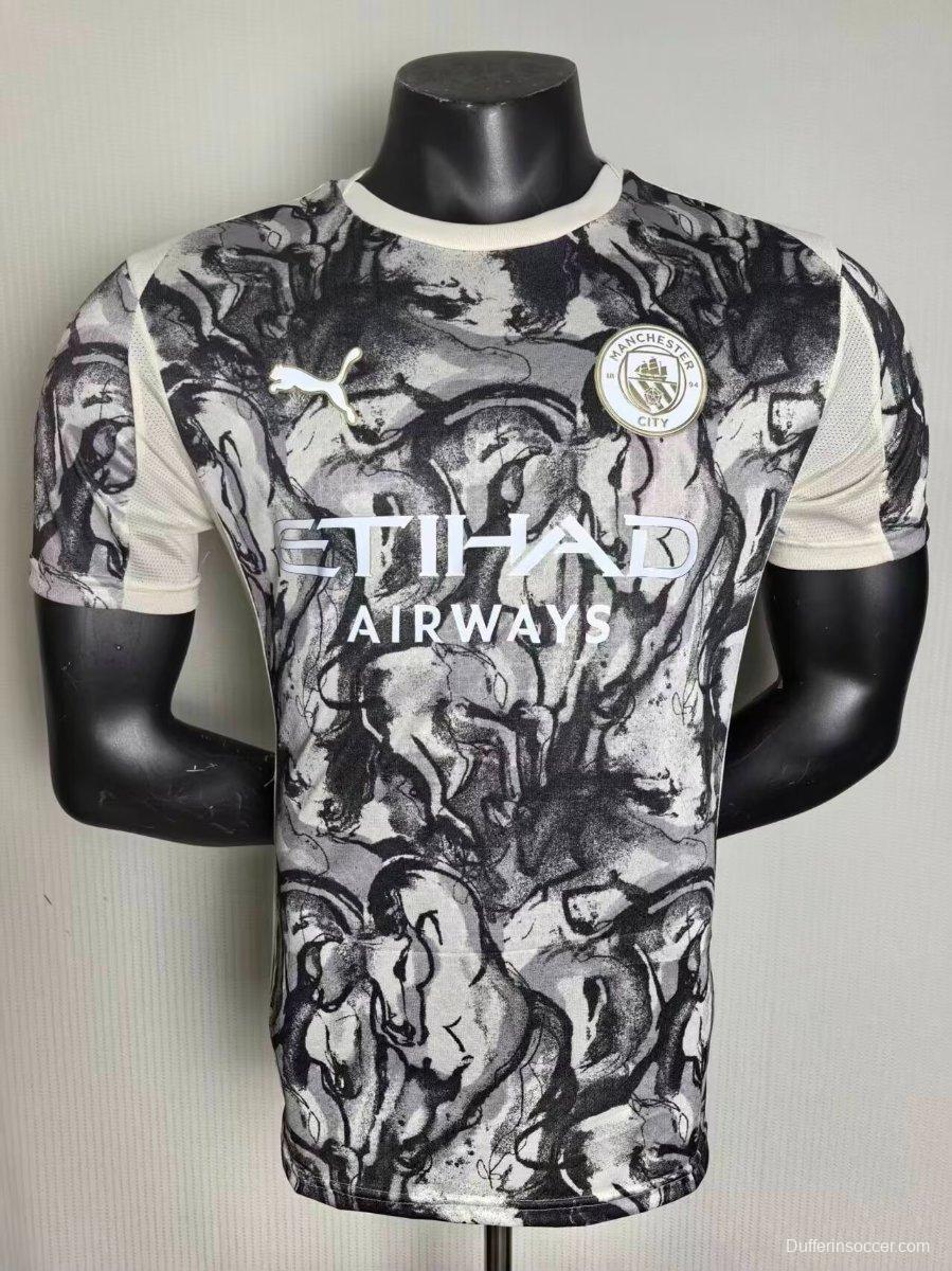 Player Version 25/26 Manchester City 2026 'Year of the Horse' Special Jersey