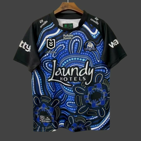 25/26 Canterbury-Bankstown Bulldogs Blue with Indigenous Art Jersey
