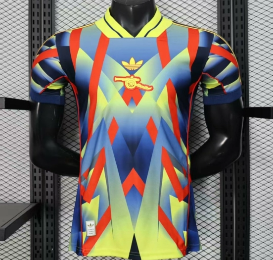 25/26 Player Version  Arsenal Third Multi-Color with Geometric Diamond Pattern Jersey