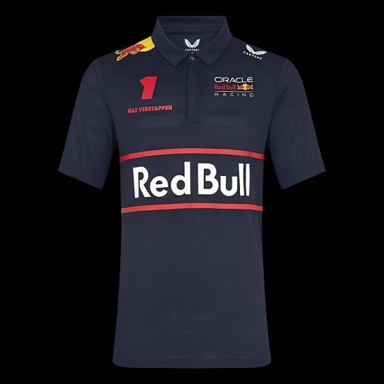 2025 F1 Oracle Red Bull Racing Navy Team Polo Shirt