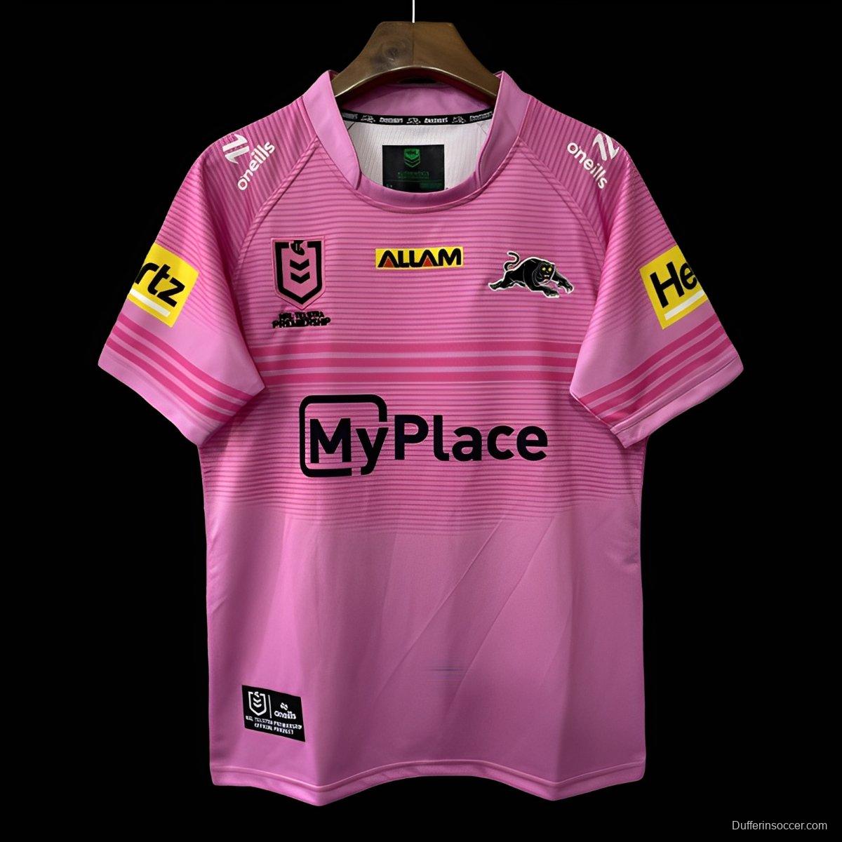 25/26 Penrith Panthers Pink with Gradient Horizontal Stripes Jersey