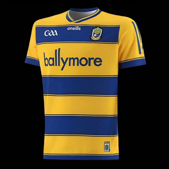 25/26 Roscommon GAA Yellow with Blue Hoops Home Jersey