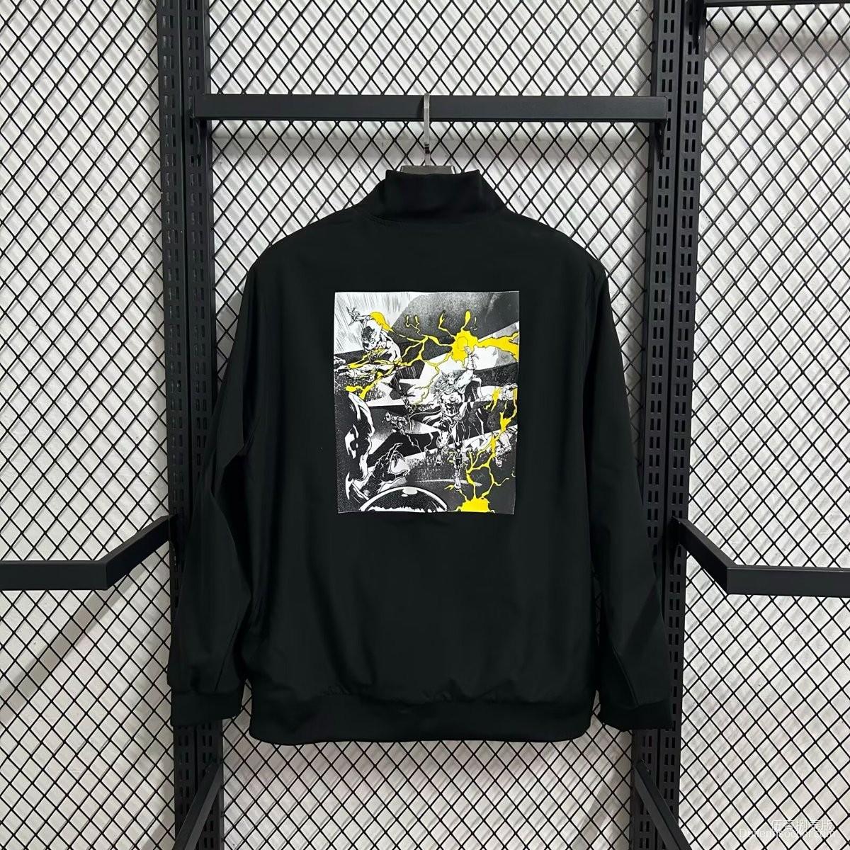 25/26 Real Madrid Marvel Black Full Zipper Windbreaker