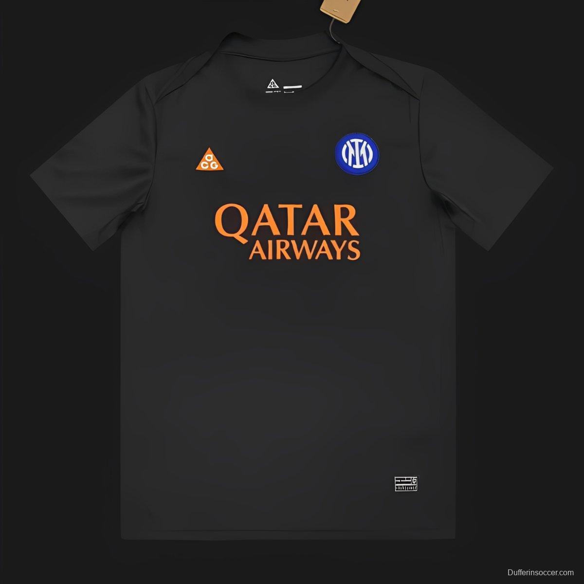 25/26 Nike Inter Milan Dri-FIT Academy Pro SE Pre-Match Black Jersey