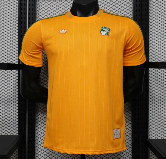 Player Version 2026 Ivory Coast Orange Terrace Icons White Jersey