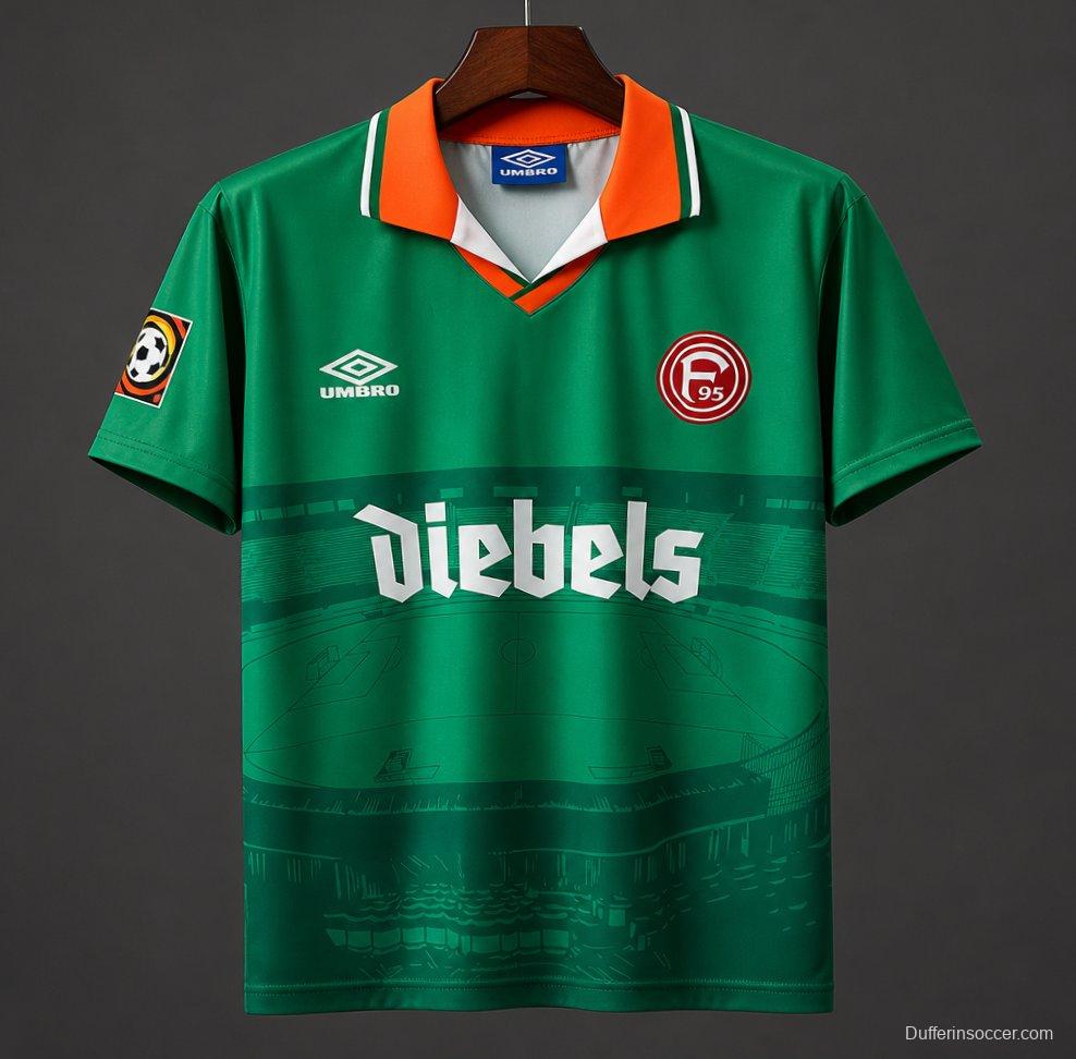 Retro 96/97 Fortuna Dusseldorf Away Green Jersey
