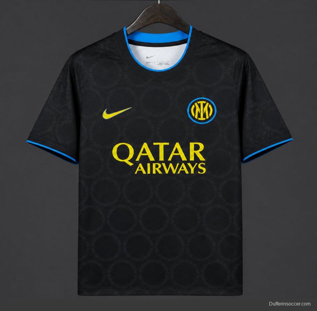 26/27 Inter Milan Academy Pro Pre-Match  Black/Yellow Jersey
