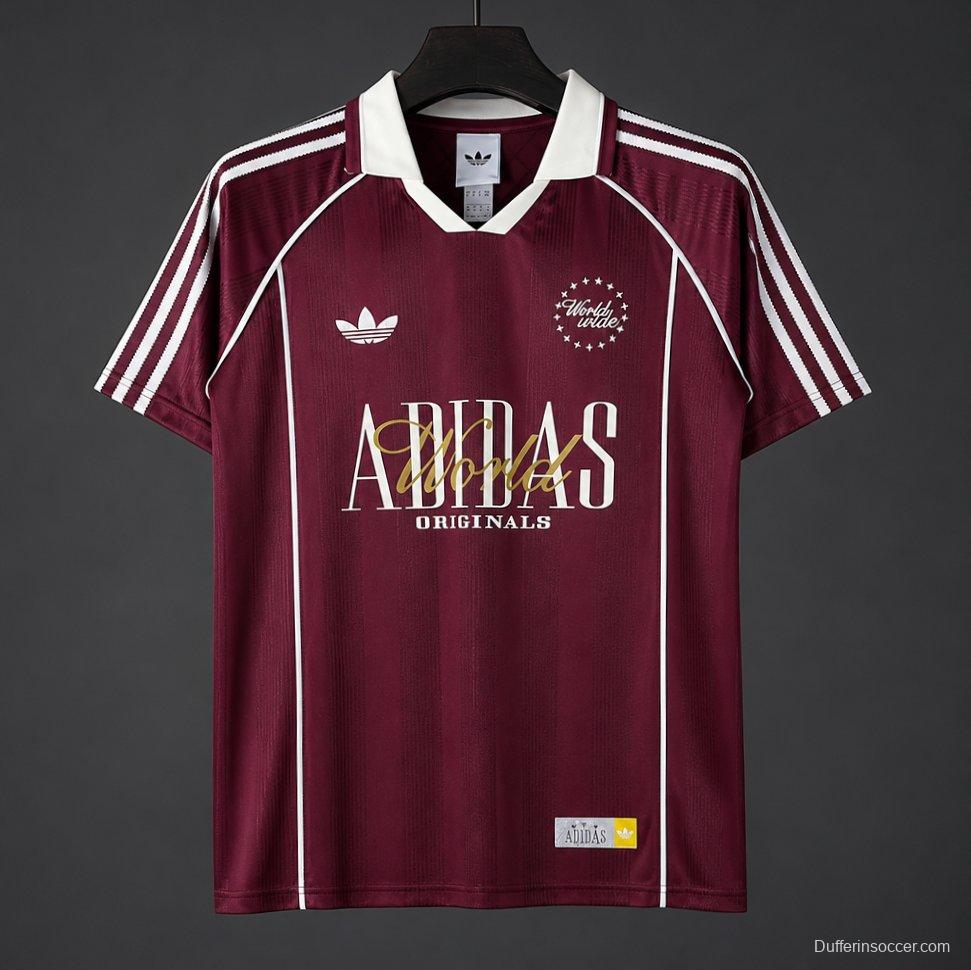 2026 Adidas Originals Worldwide Burgundy Jersey