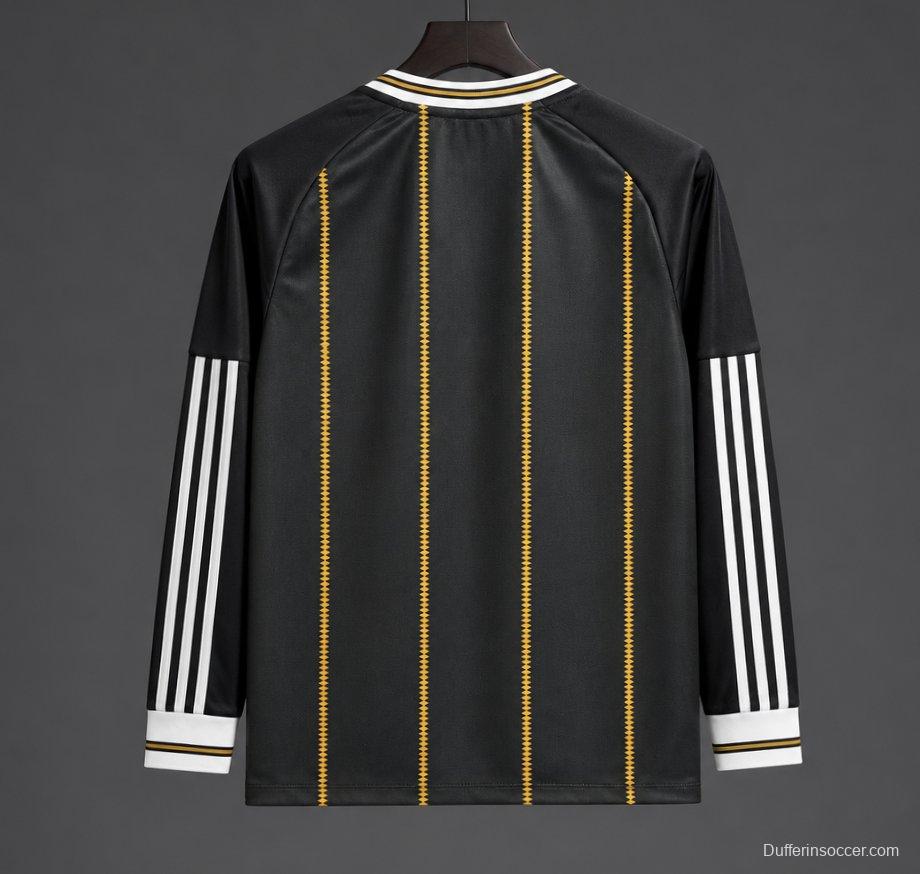 2026 Germany Away Black/Gold Long Sleeve Jersey