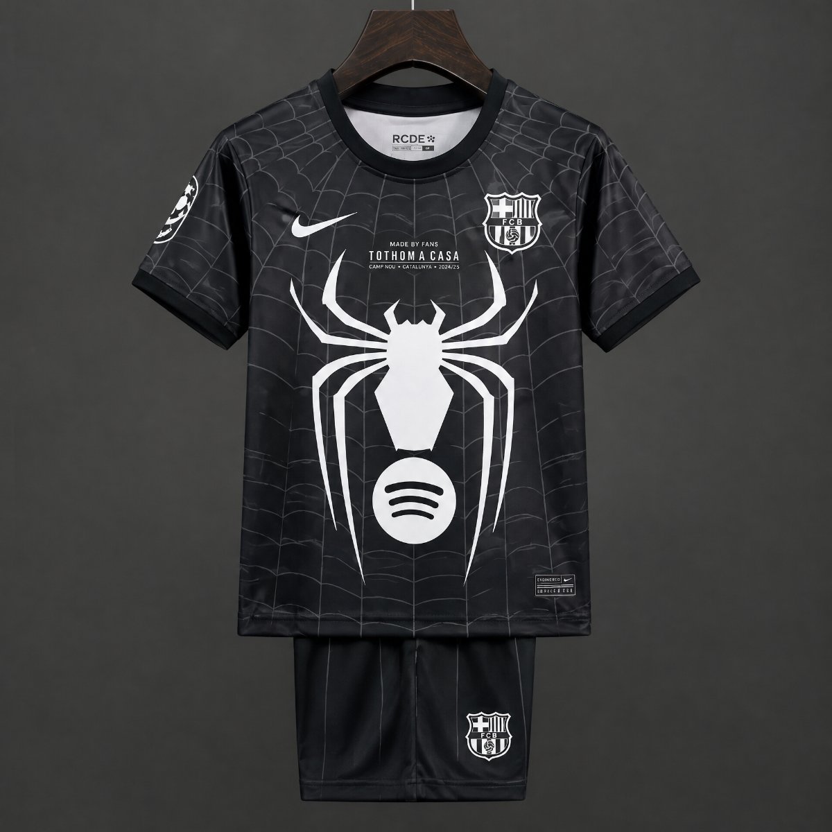 26/27  Kids Barcelona x Spider Man Venom Black Jersey