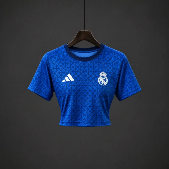 26/27 Real Madrid 125 Years Anniversary Pre-Match Women Crop Jersey