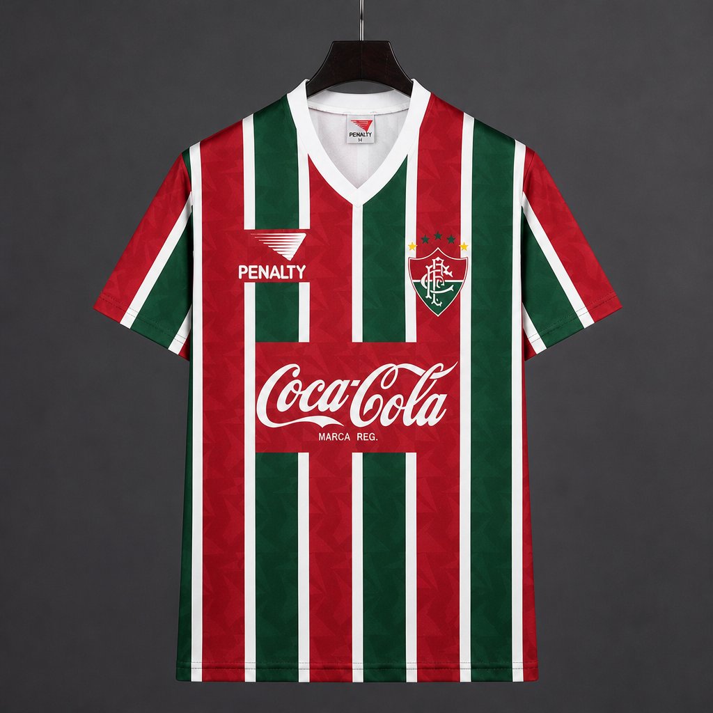 Retro 91/93  Fluminense Home Red Green Jersey